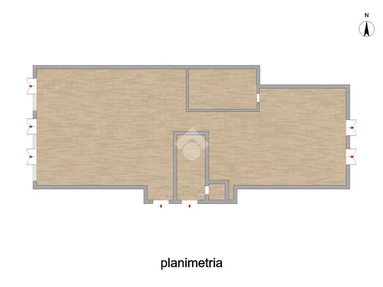 Negozio in Via Dante Ruffini 16, Cremona, {3} - Planimetria 1