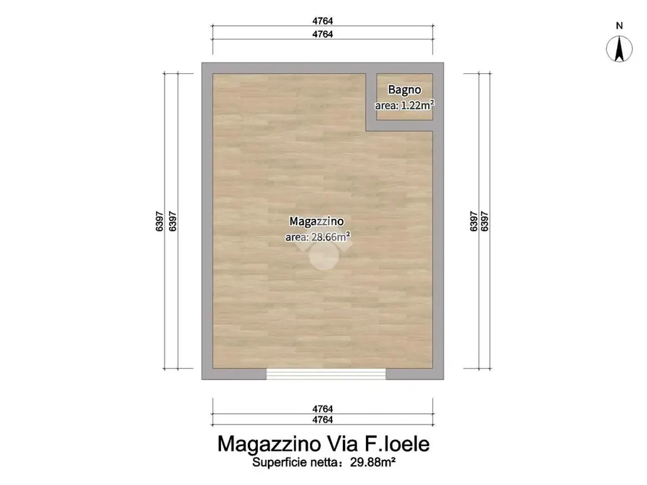 Magazzino in Via F. Joele 54, Corigliano-Rossano, {3} - Planimetria 1