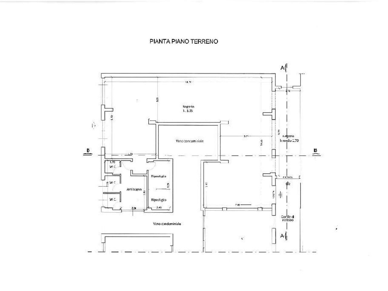 Negozio in Corso Dante, Chiavari, {3} - Planimetria 1