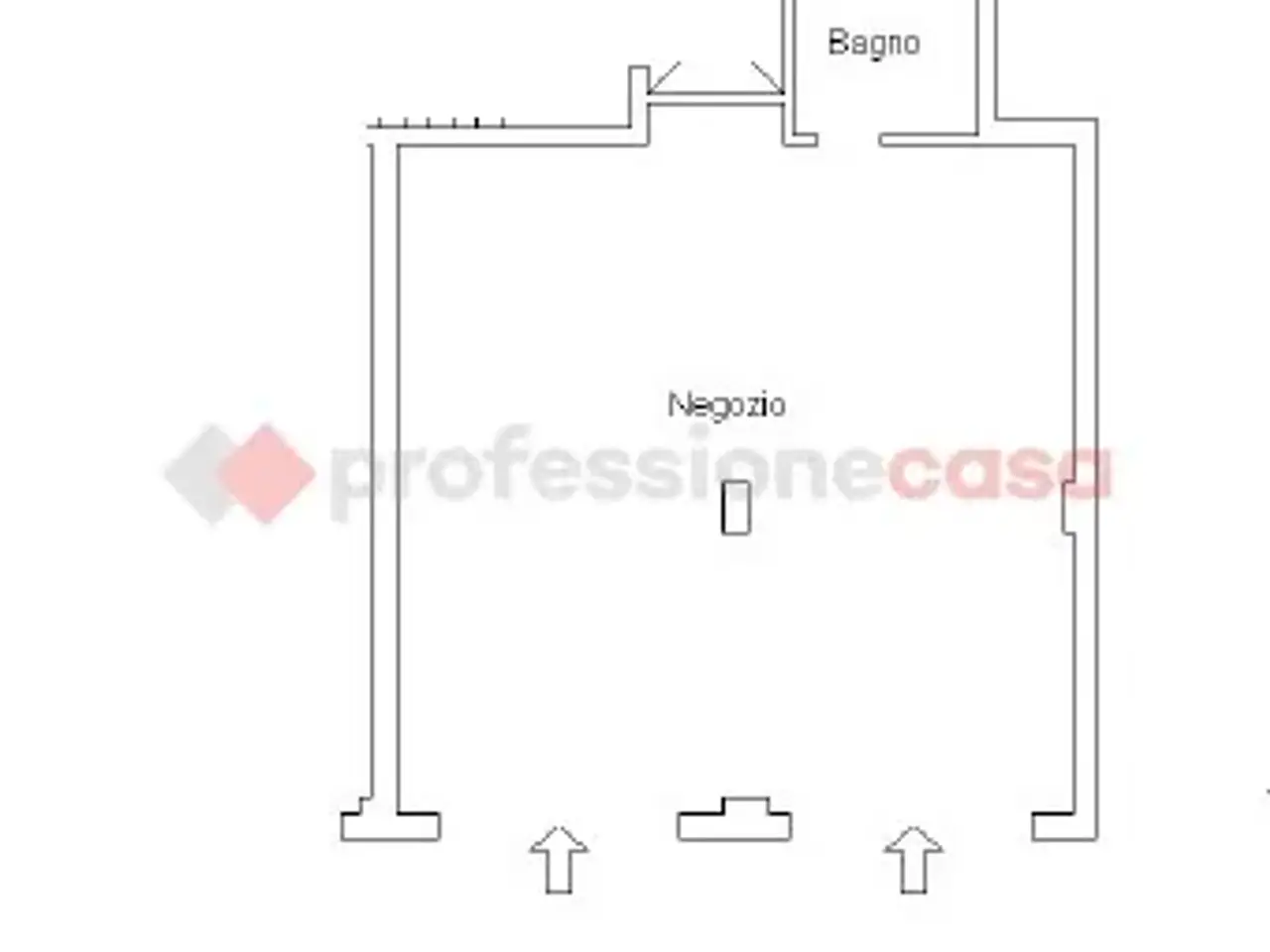 Negozio in Via Leoncavallo, Bari, {3} - Planimetria 1