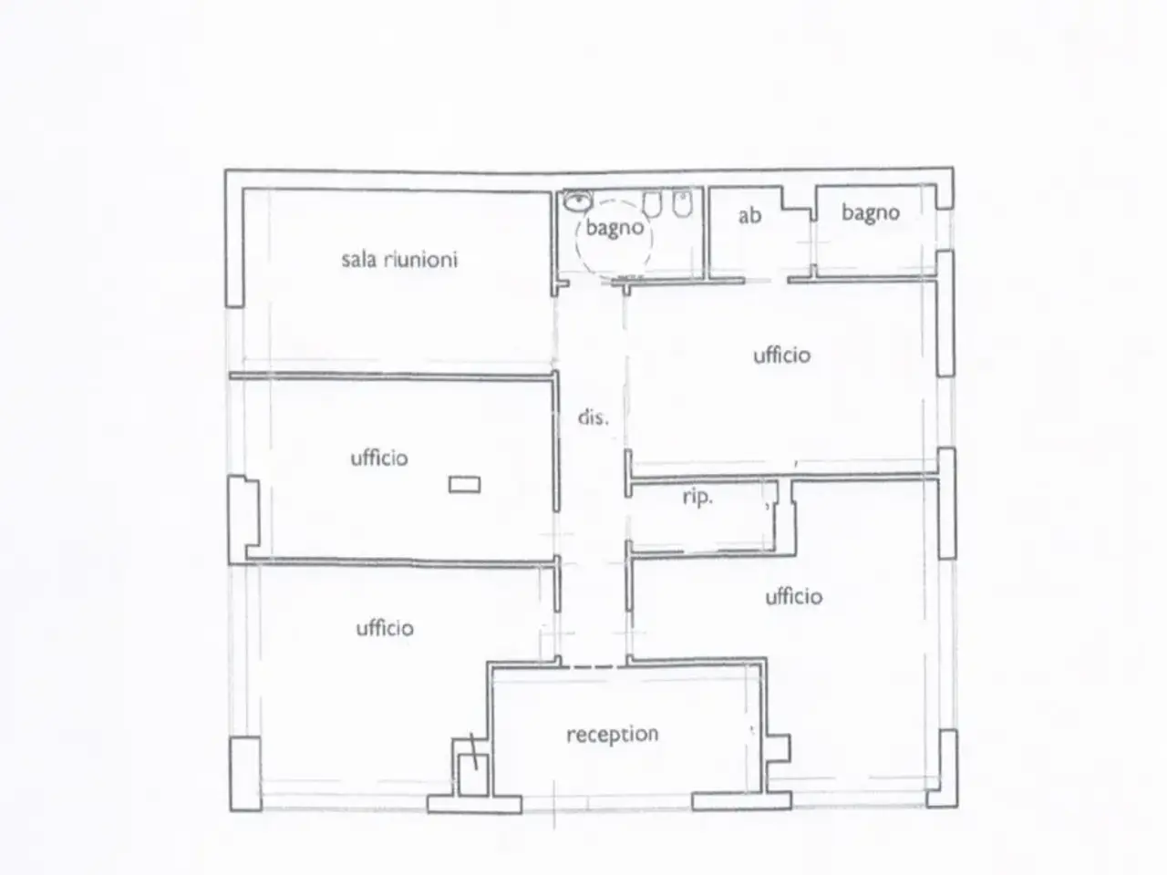 Negozio in Via Traversa Pistoiese, Prato, {3} - Planimetria 1