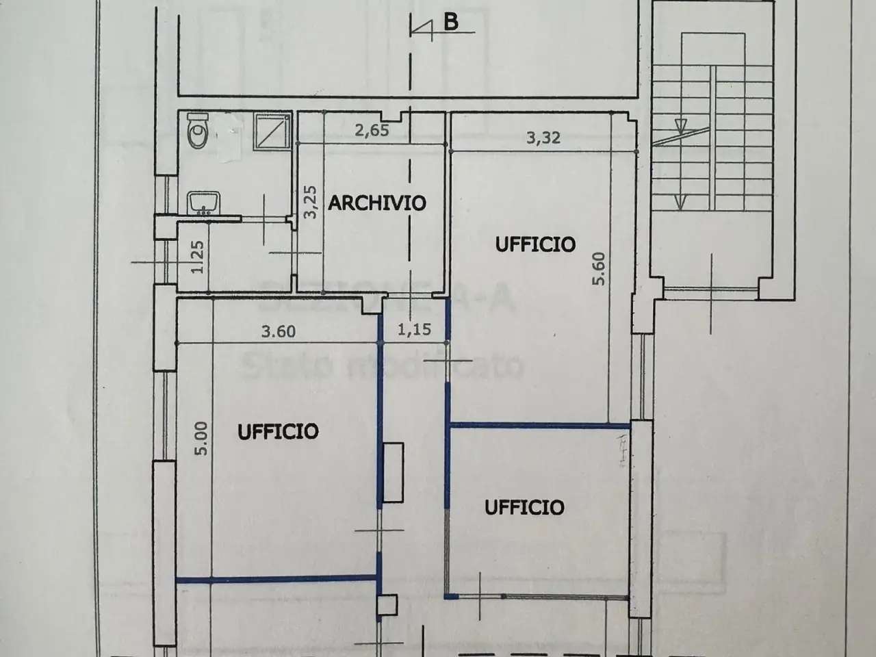 Locale commerciale in Via Tegas 43/1, Luserna San Giovanni, {3} - Planimetria 1