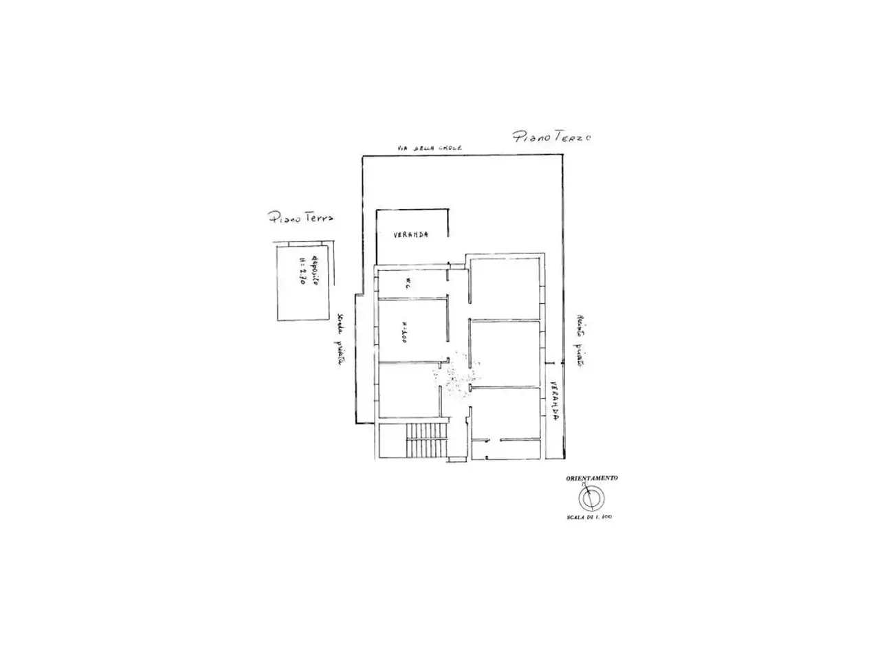 Quadrilocale in vendita, Via della Croce 25, Matera - Planimetria 1