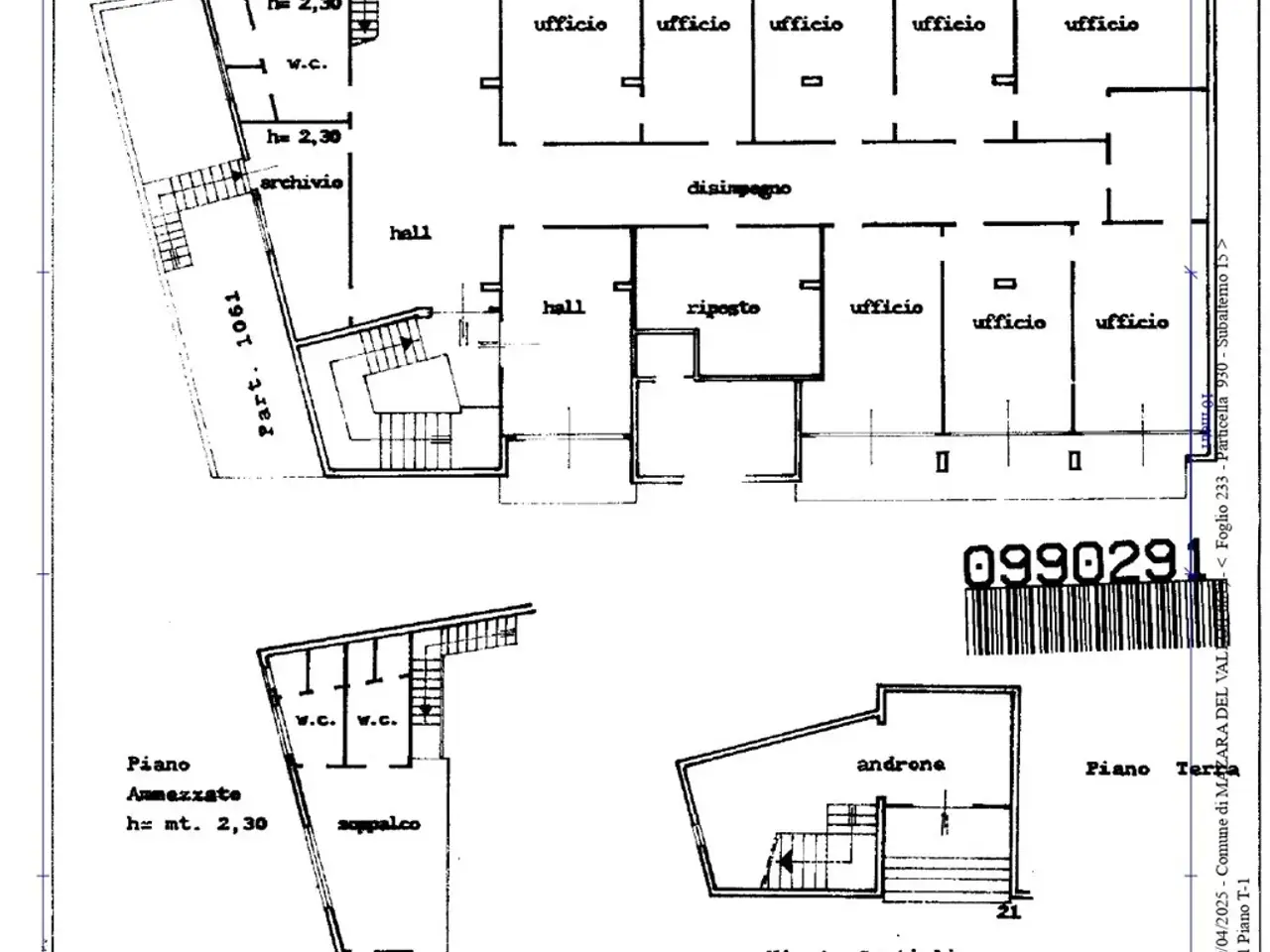 Ufficio in Via Antonino Castiglione 21, Mazara Del Vallo, {3} - Planimetria 1