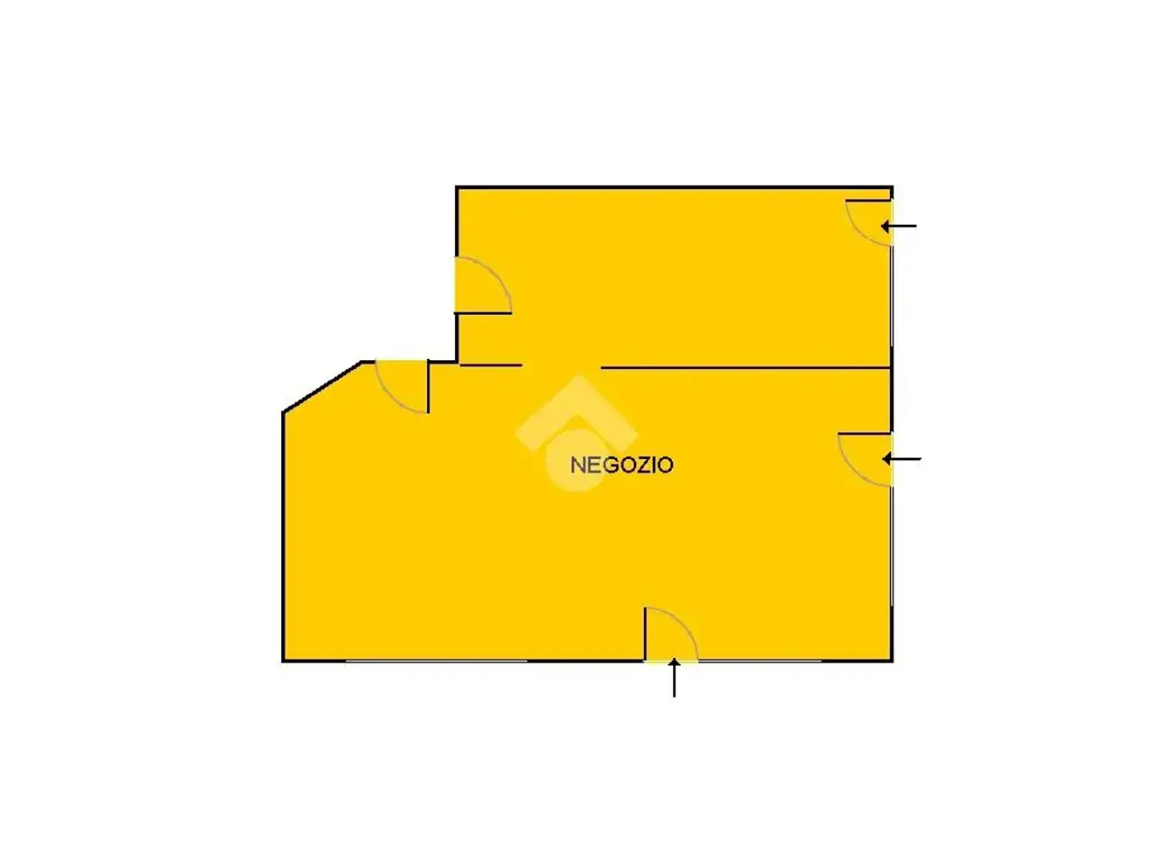 Negozio in Via Svizzera 28, Santhia', {3} - Planimetria 1