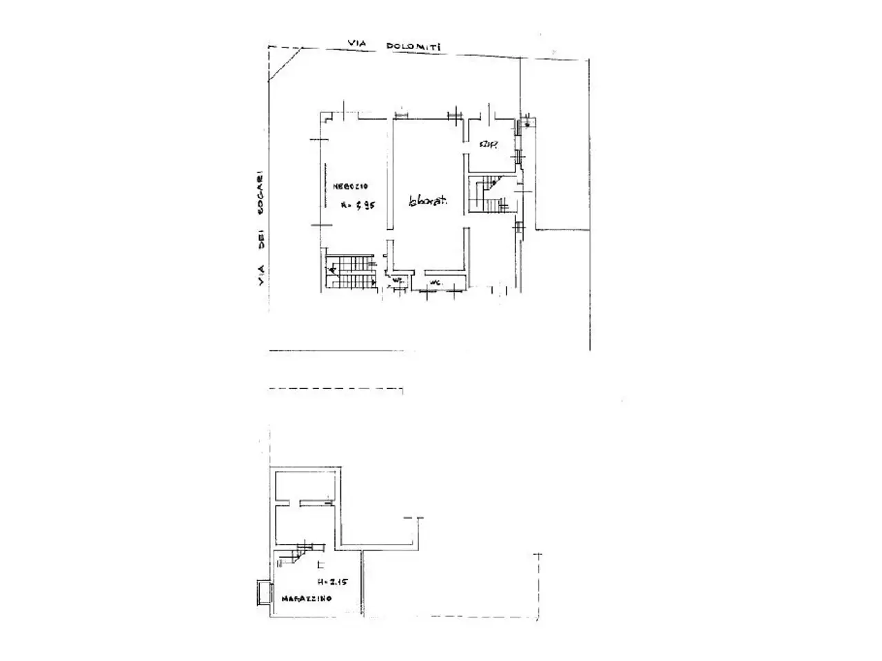 Negozio in Via dei Sogari 3, Verona, {3} - Planimetria 1