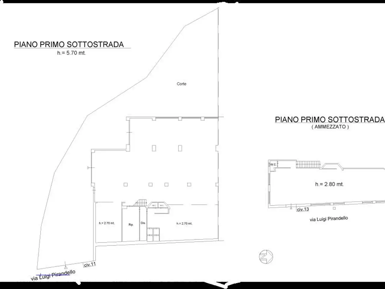 Magazzino in Via Luigi Pirandello, Belpasso, {3} - Planimetria 1