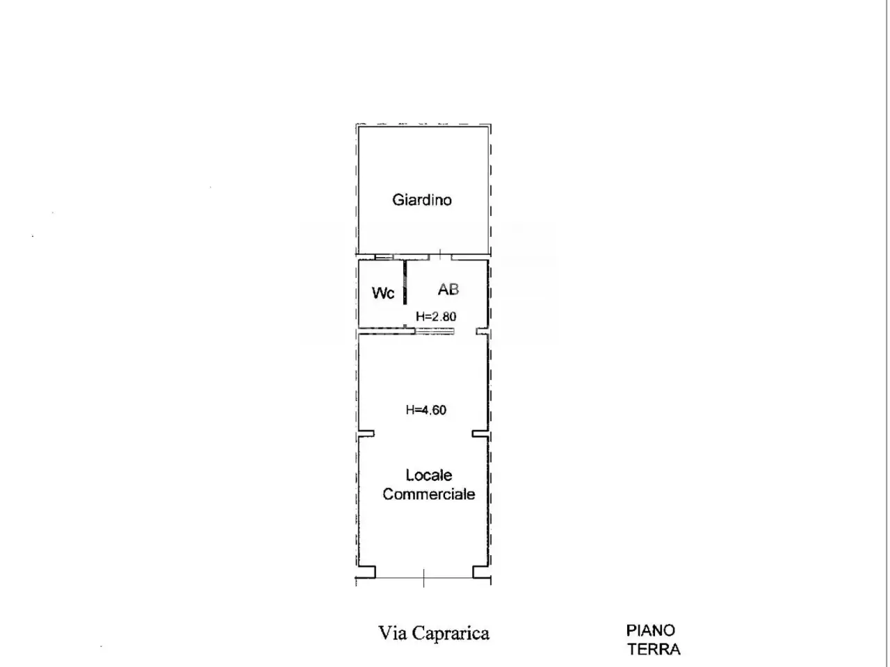 Negozio in Via Caprarica, Cavallino, {3} - Planimetria 1