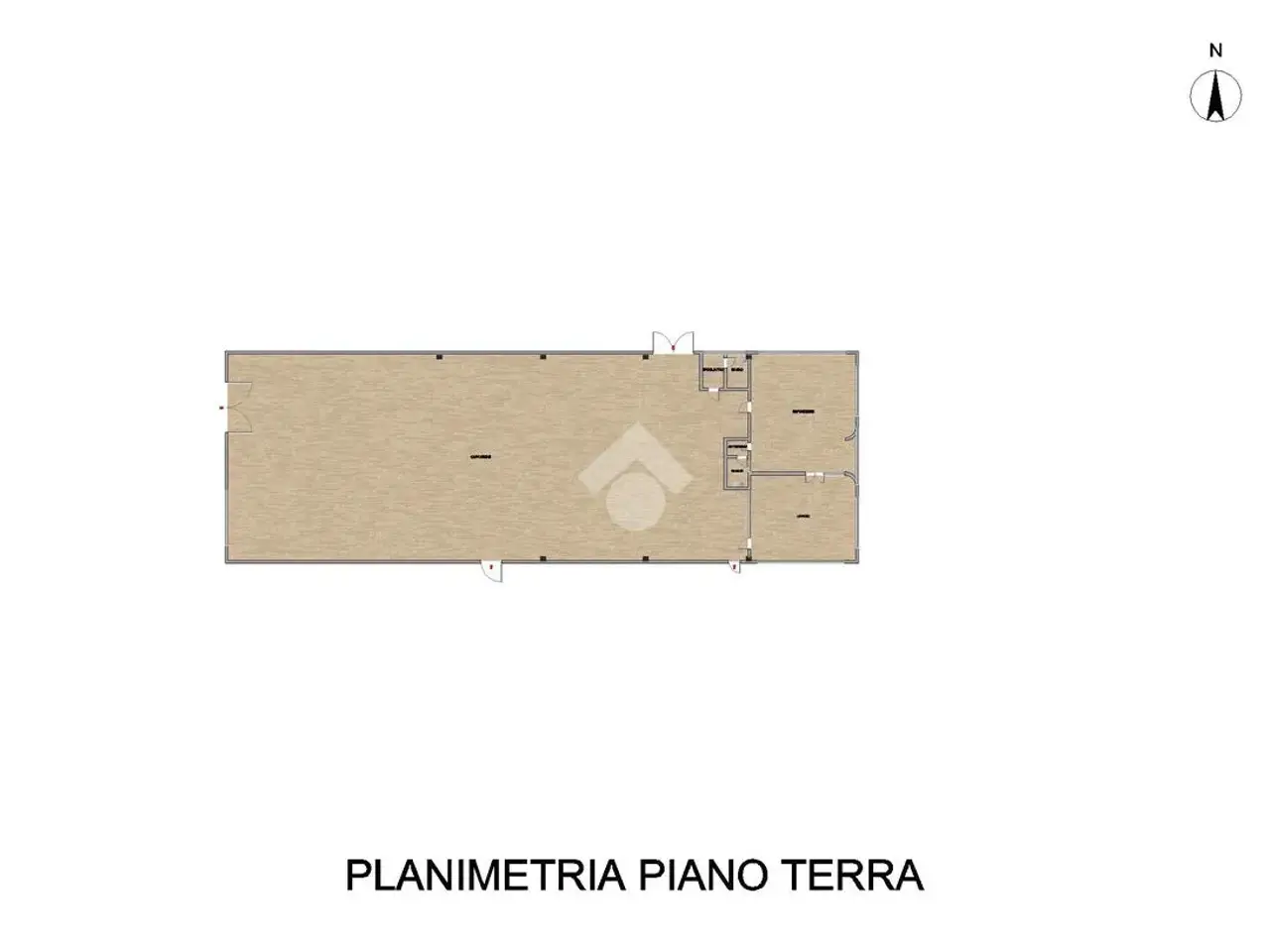 Capannone in Via del Commercio 27, Pizzighettone, {3} - Planimetria 1