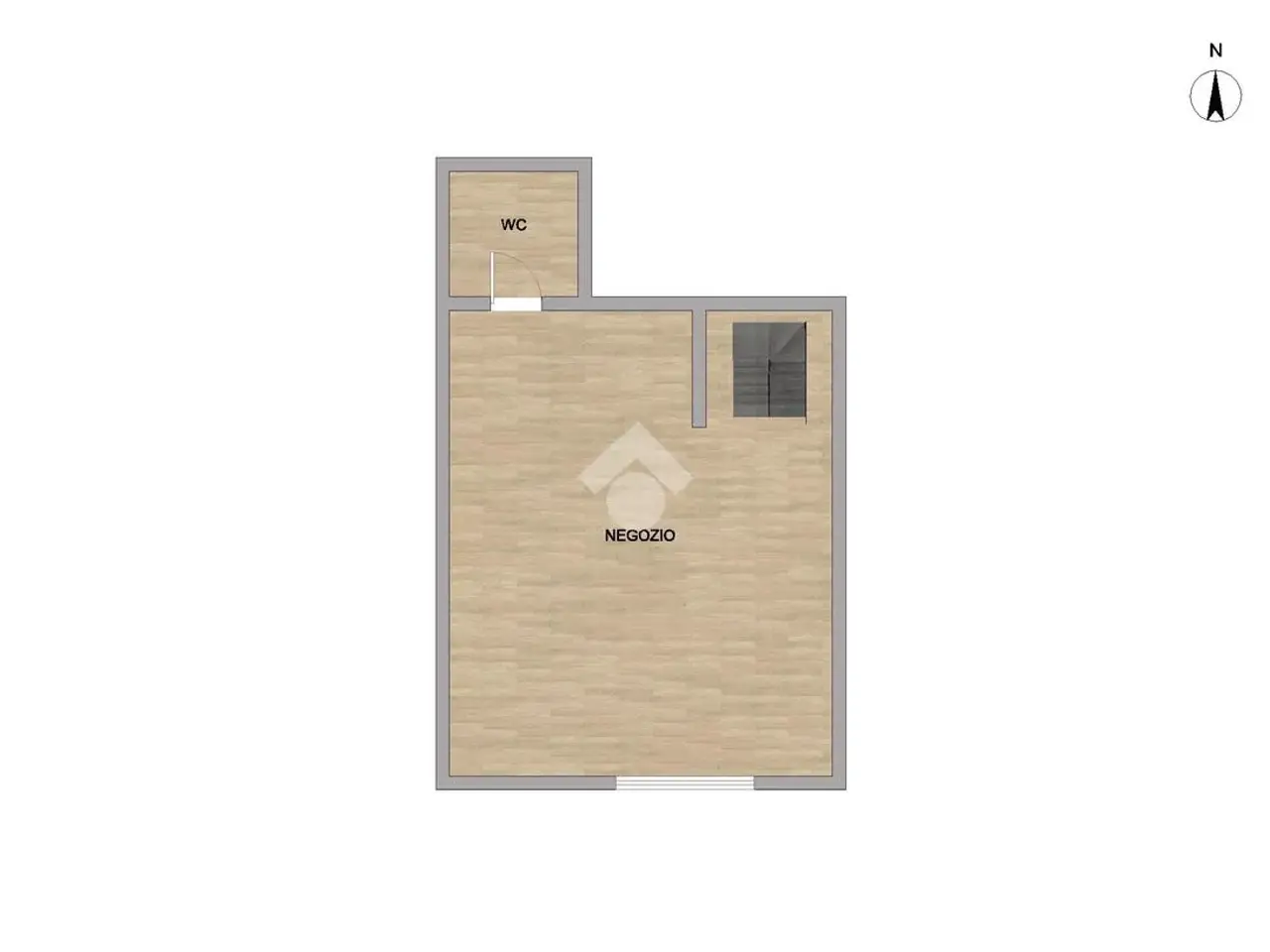 Negozio in Via Duca d'Aosta 3, Manerbio, {3} - Planimetria 1