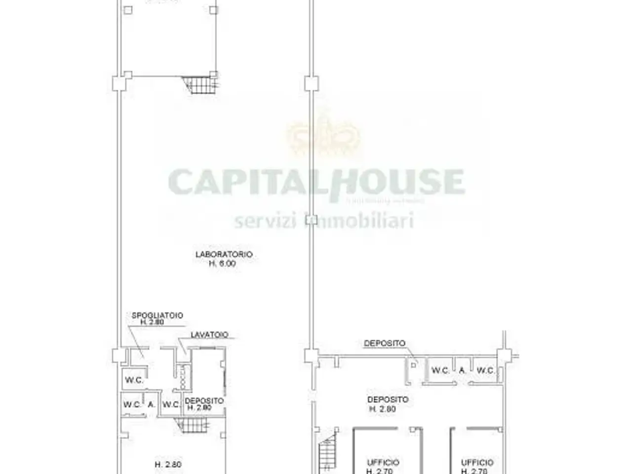 Capannone in Via Calcinaro 2089/2095, Cesena, {3} - Planimetria 1