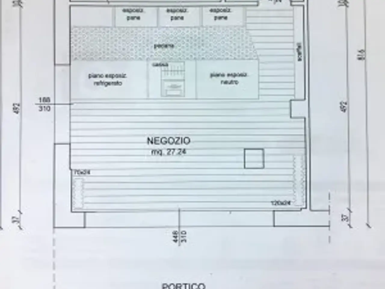 Negozio in Via Luciano Manara, Reggio Emilia, {3} - Planimetria 1