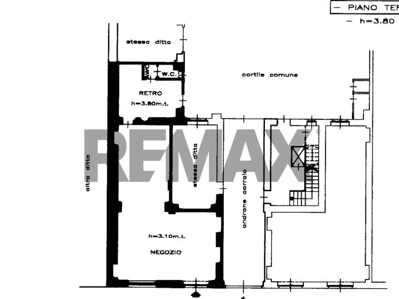 Esercizio commerciale in Via Luigi Cibrario 4, Torino, {3} - Planimetria 1