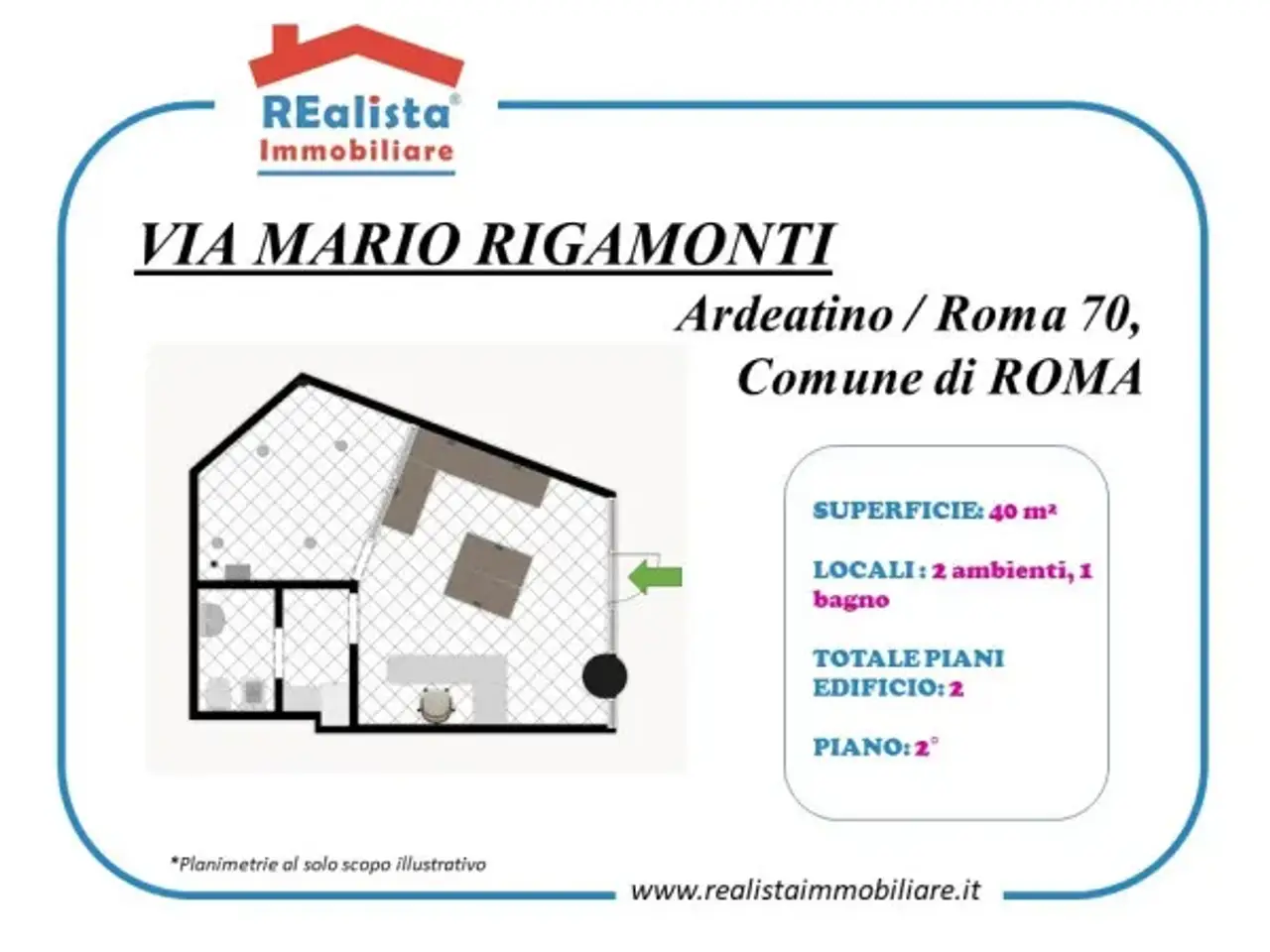 Negozio in Via Mario Rigamonti, Roma, {3} - Planimetria 1