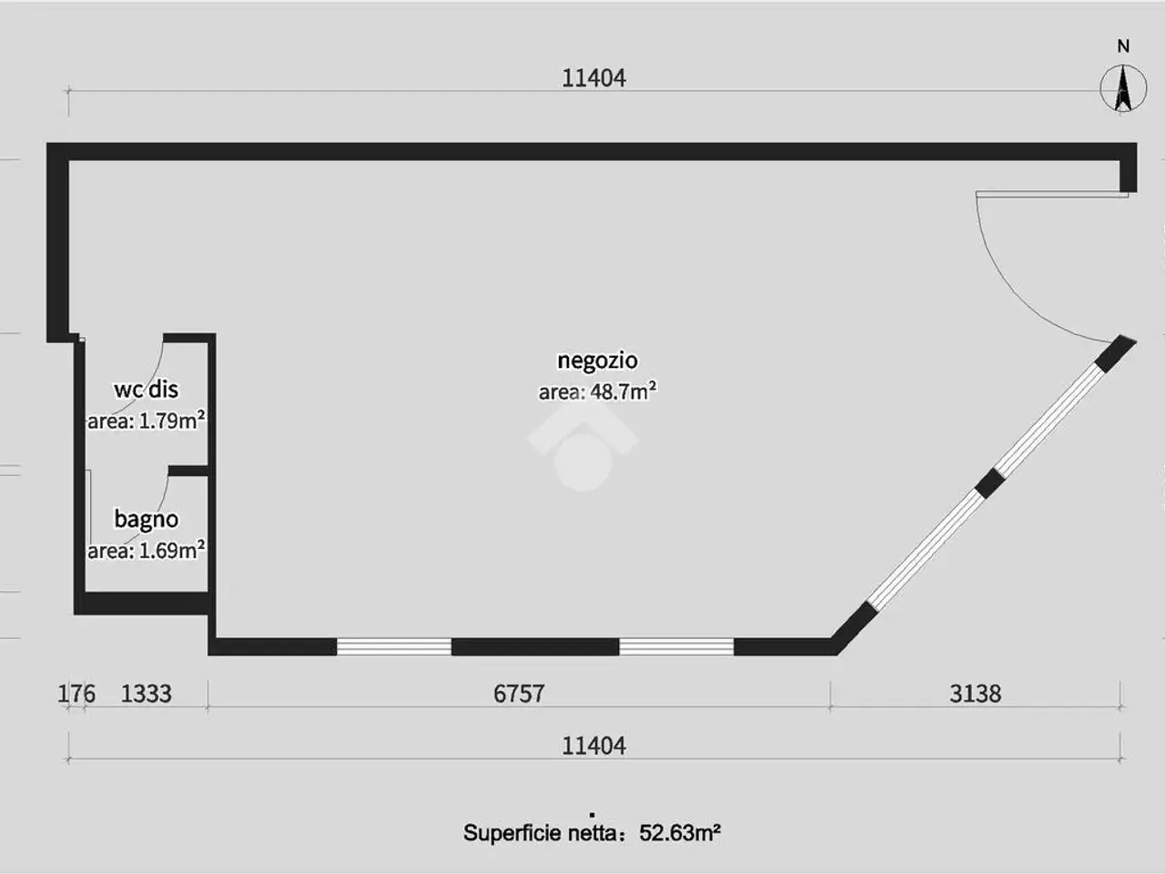 Negozio in Via S. Francesco d'Assisi 46, Gardone Val Trompia, {3} - Planimetria 1