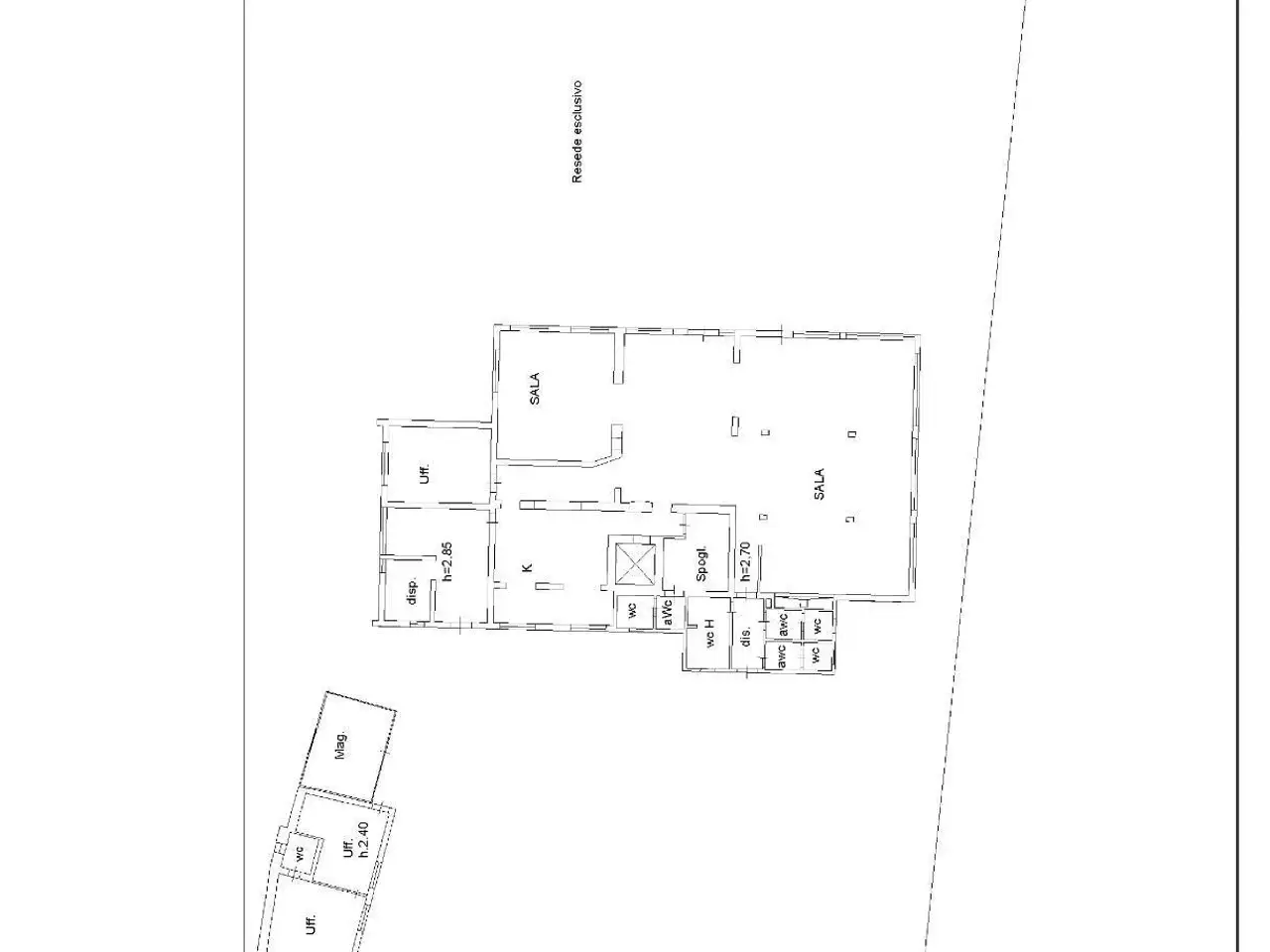Esercizio commerciale in Via Pisorno 64, Pisa, {3} - Planimetria 1