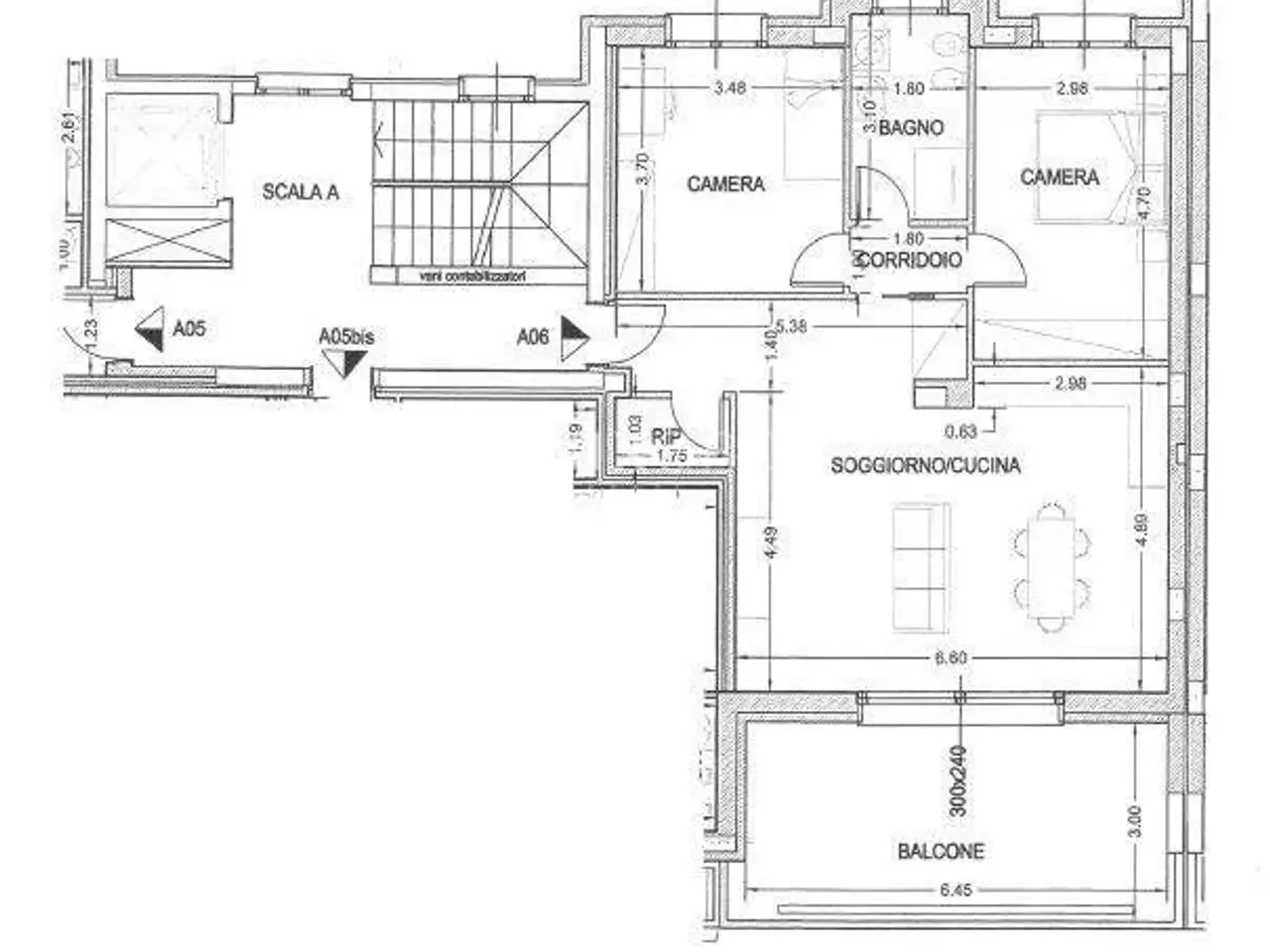 Trilocale in vendita, Via Salvo d'Acquisto, Agrate Brianza - Planimetria 1