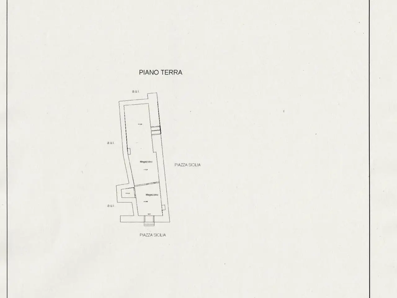 Magazzino in Via Mazzini 3, Caprarola, {3} - Planimetria 1