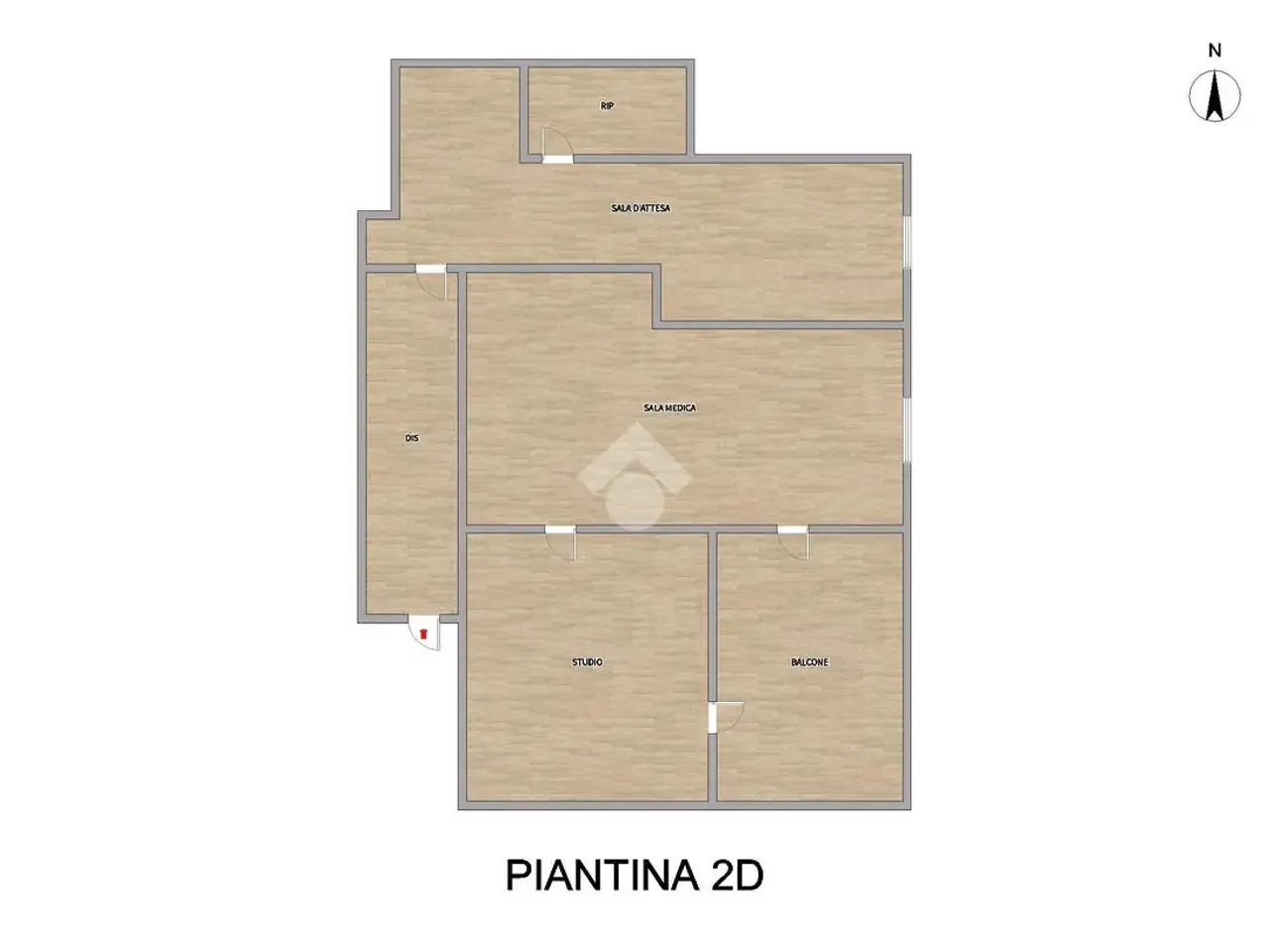 Ufficio in Via Enrico Fermi 16, Manerbio, {3} - Planimetria 1