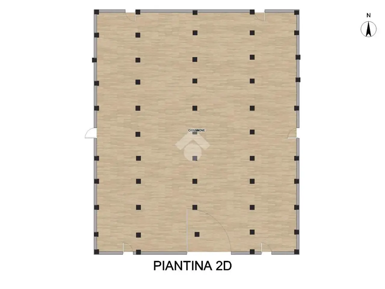 Capannone in Via Giosuè Carducci, Visano, {3} - Planimetria 1