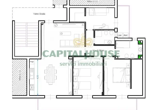 4-room flat in {3}, Zona Fuori Porta Roma - Photo 1