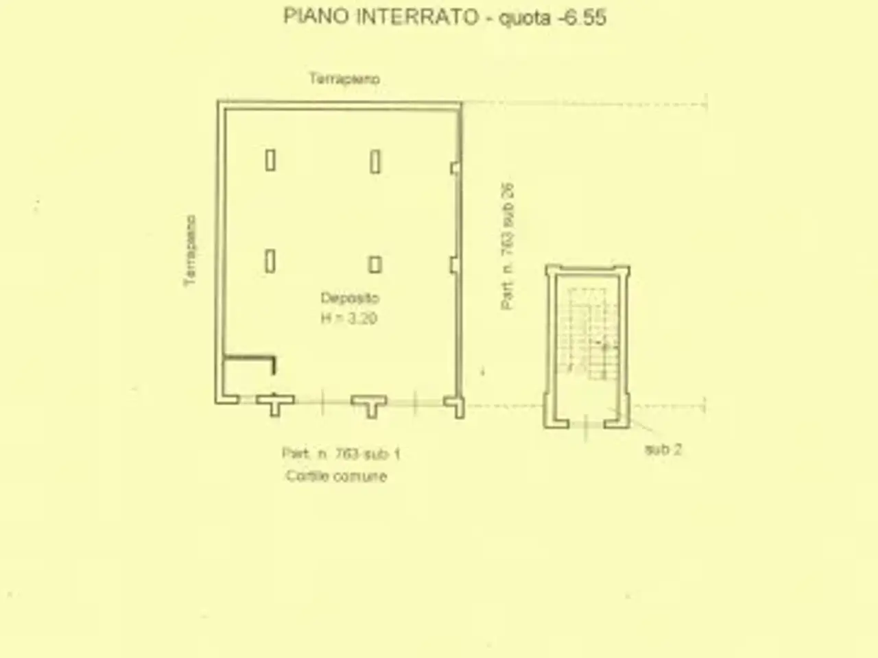 Magazzino in Via Valentino Fortunato, Giffoni Valle Piana, {3} - Planimetria 1