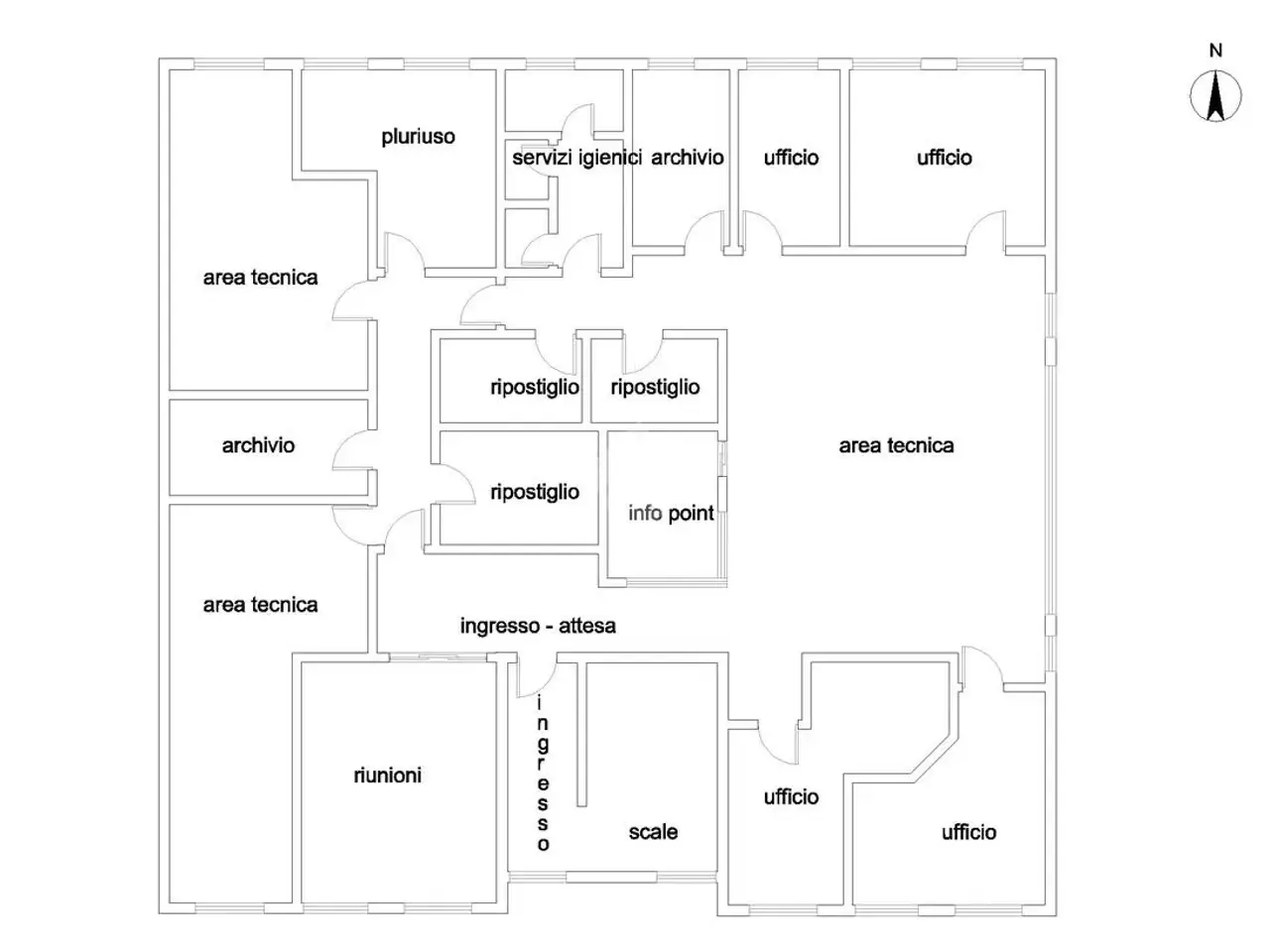 Ufficio in Via del Fonditore 859, Follonica, {3} - Planimetria 1