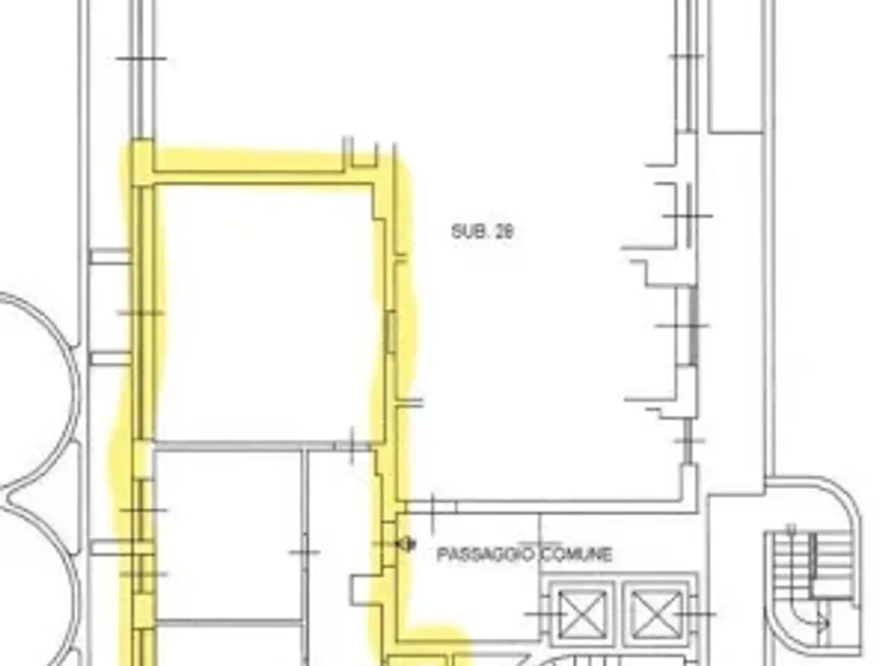 Ufficio in Largo della Crocetta 2, Milano, {3} - Planimetria 1