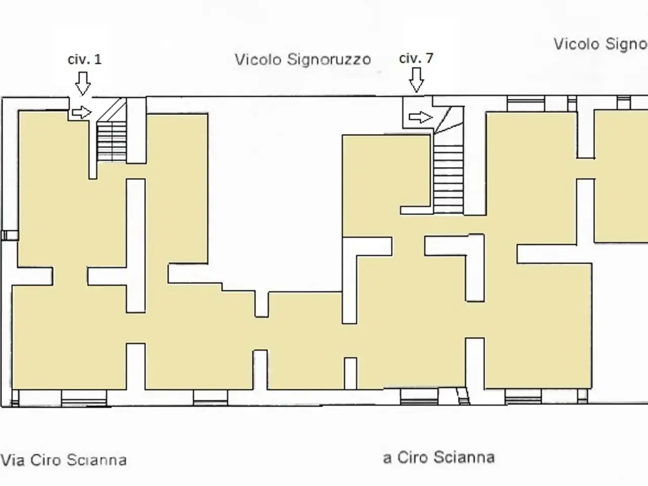 Carrozzeria in Vicolo Signoruzzo 1, Palermo, {3} - Planimetria 1