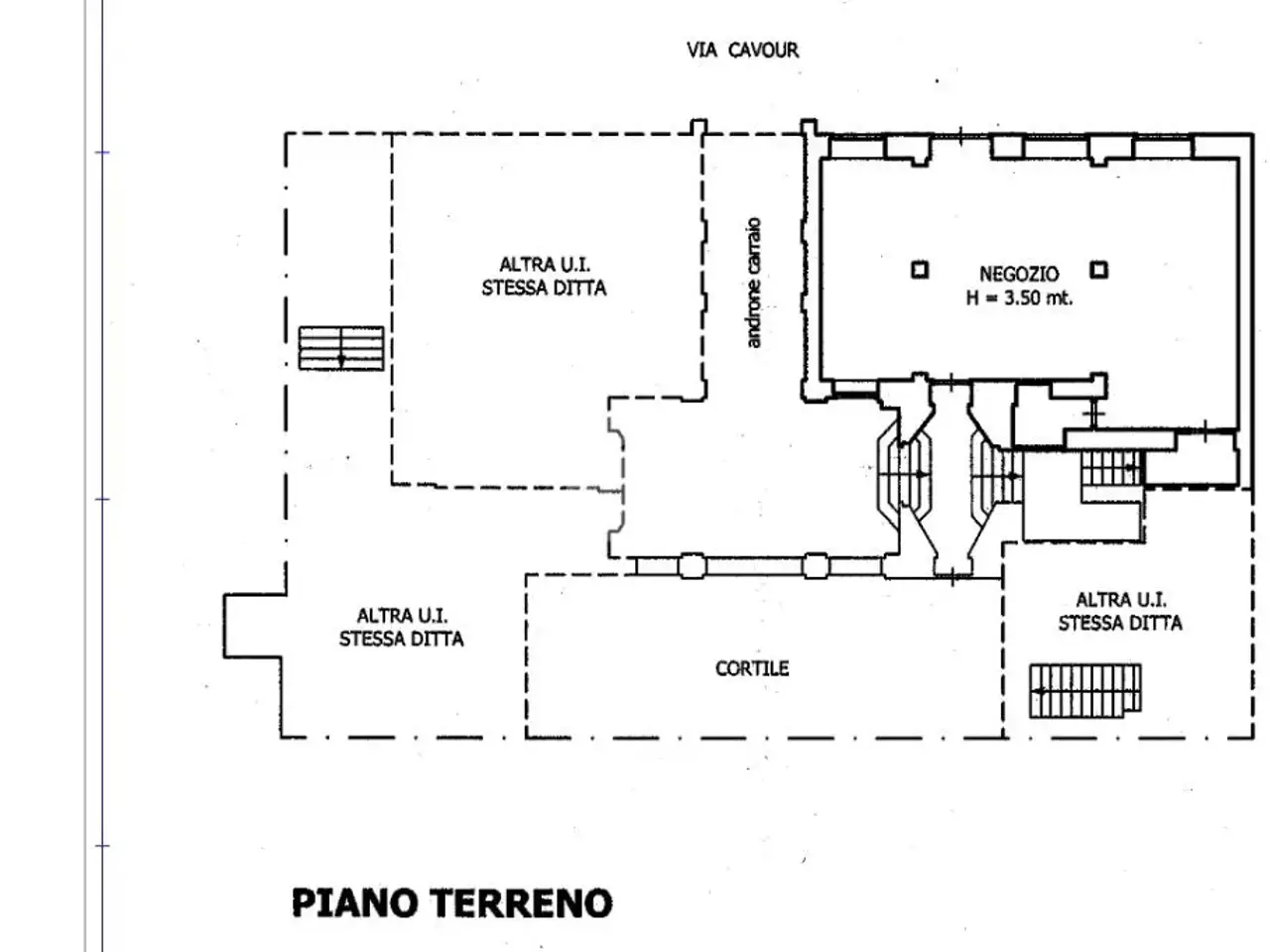 Negozio in Via Cavour 10, Torino, {3} - Planimetria 1