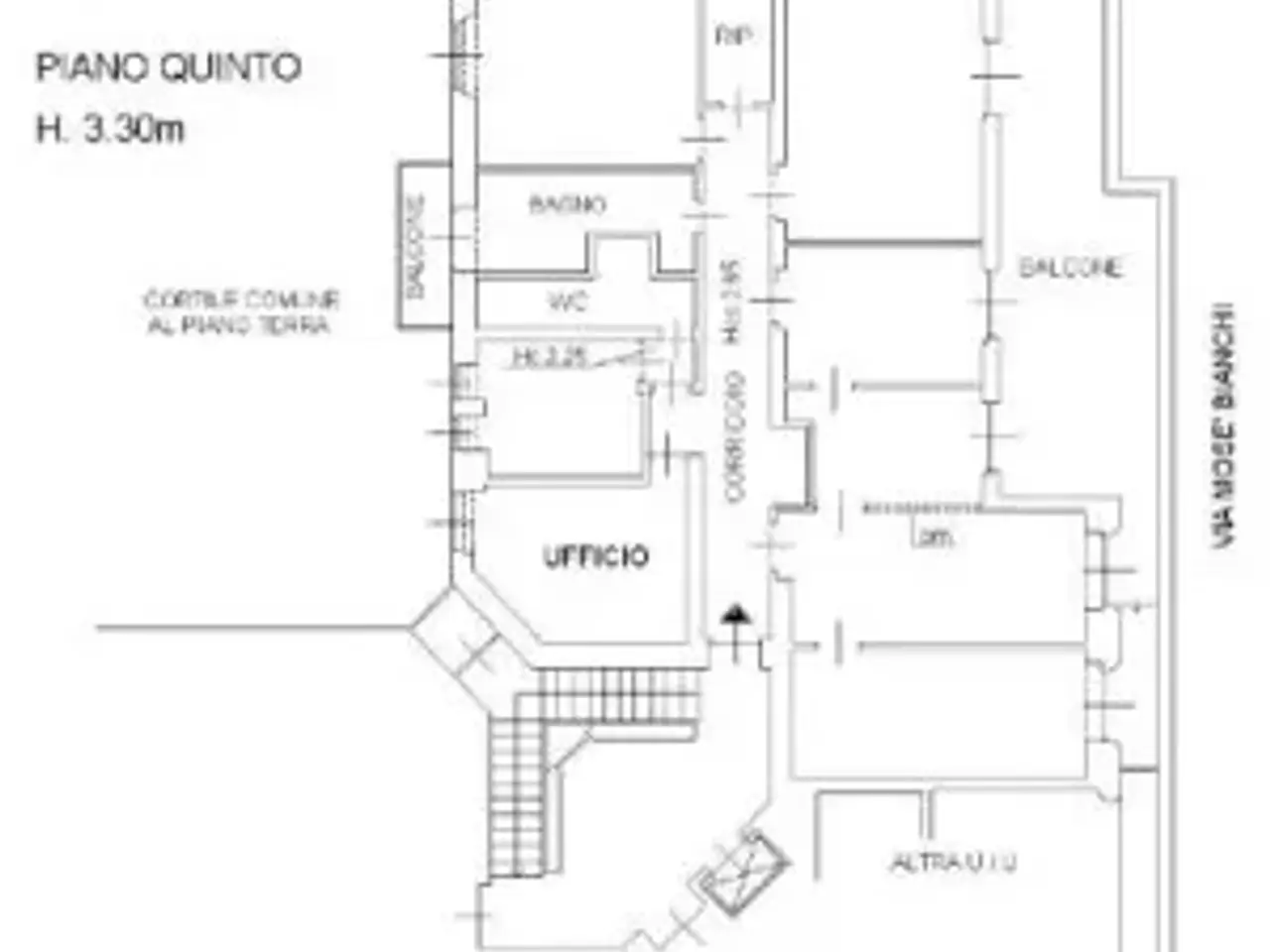 Ufficio in Via Domenichino 19, Milano, {3} - Planimetria 1