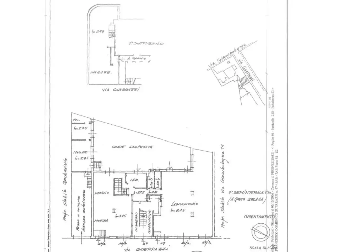 Laboratorio in Via Francesco Domenico Guerrazzi, Firenze, {3} - Planimetria 1