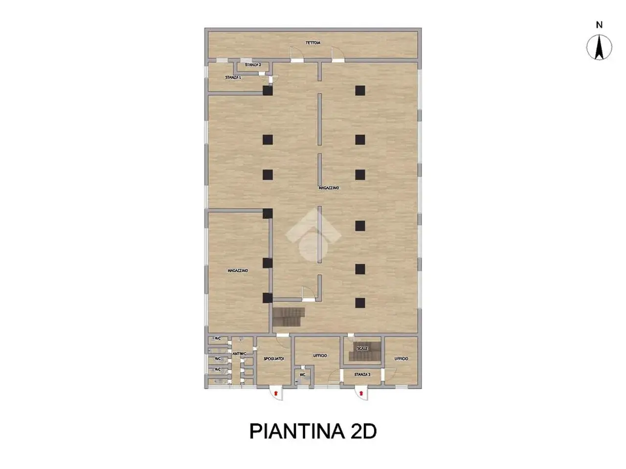 Capannone in Via Kennedy 29, Verolanuova, {3} - Planimetria 1