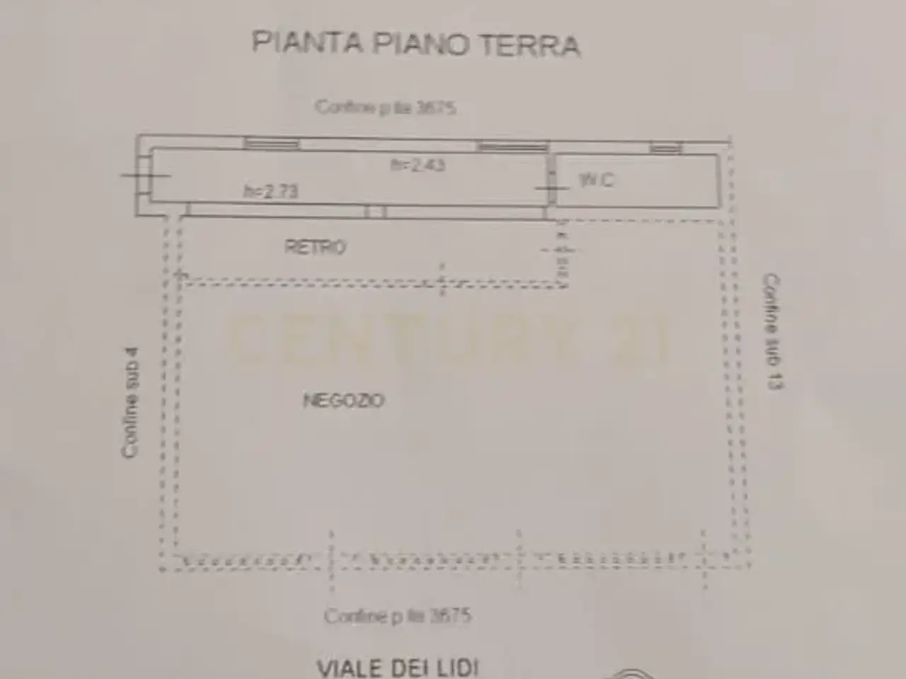 Negozio in Viale dei Lidi, Siracusa, {3} - Planimetria 1