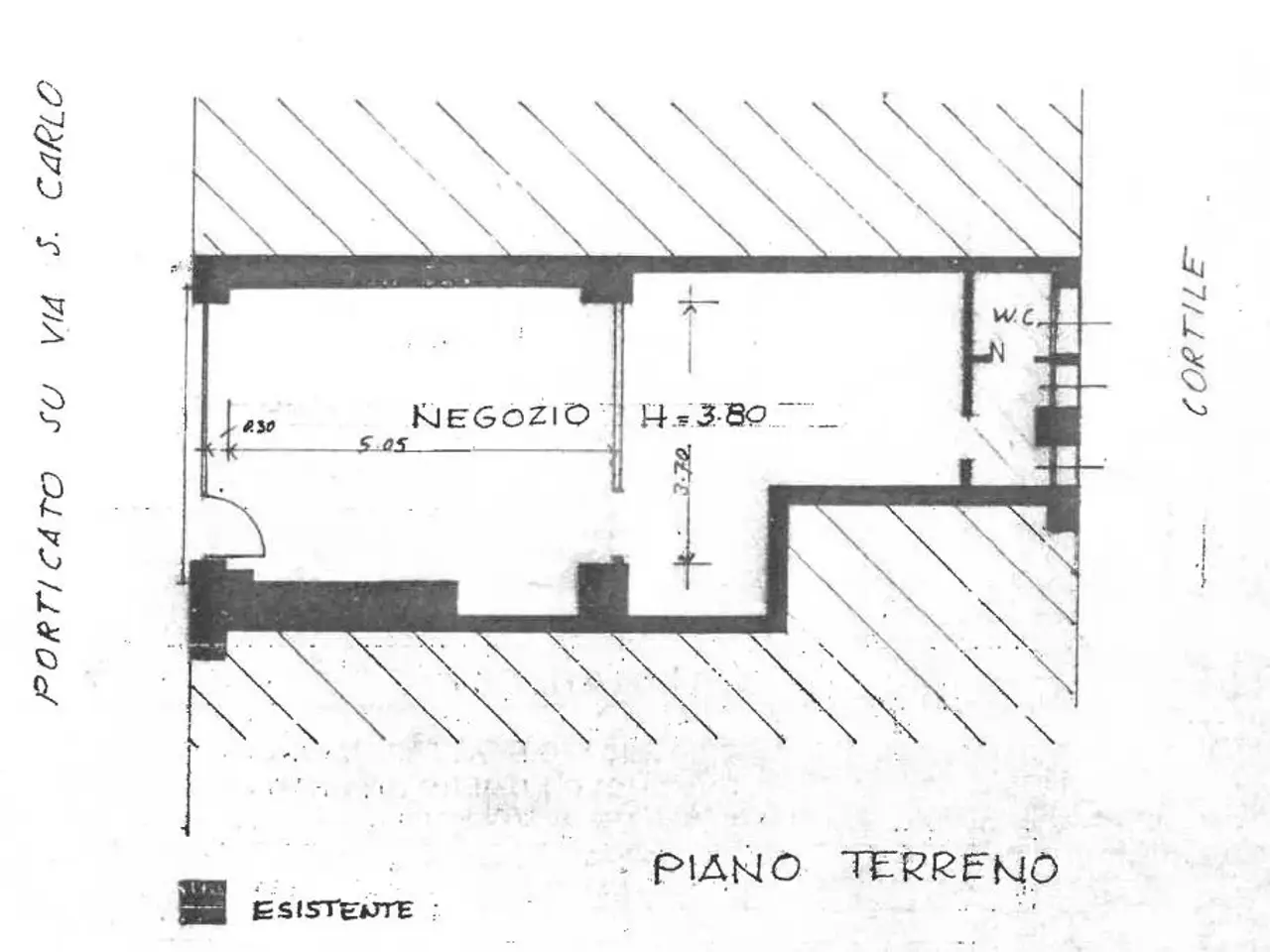 Negozio in Via San Carlo 19, Lissone, {3} - Planimetria 1