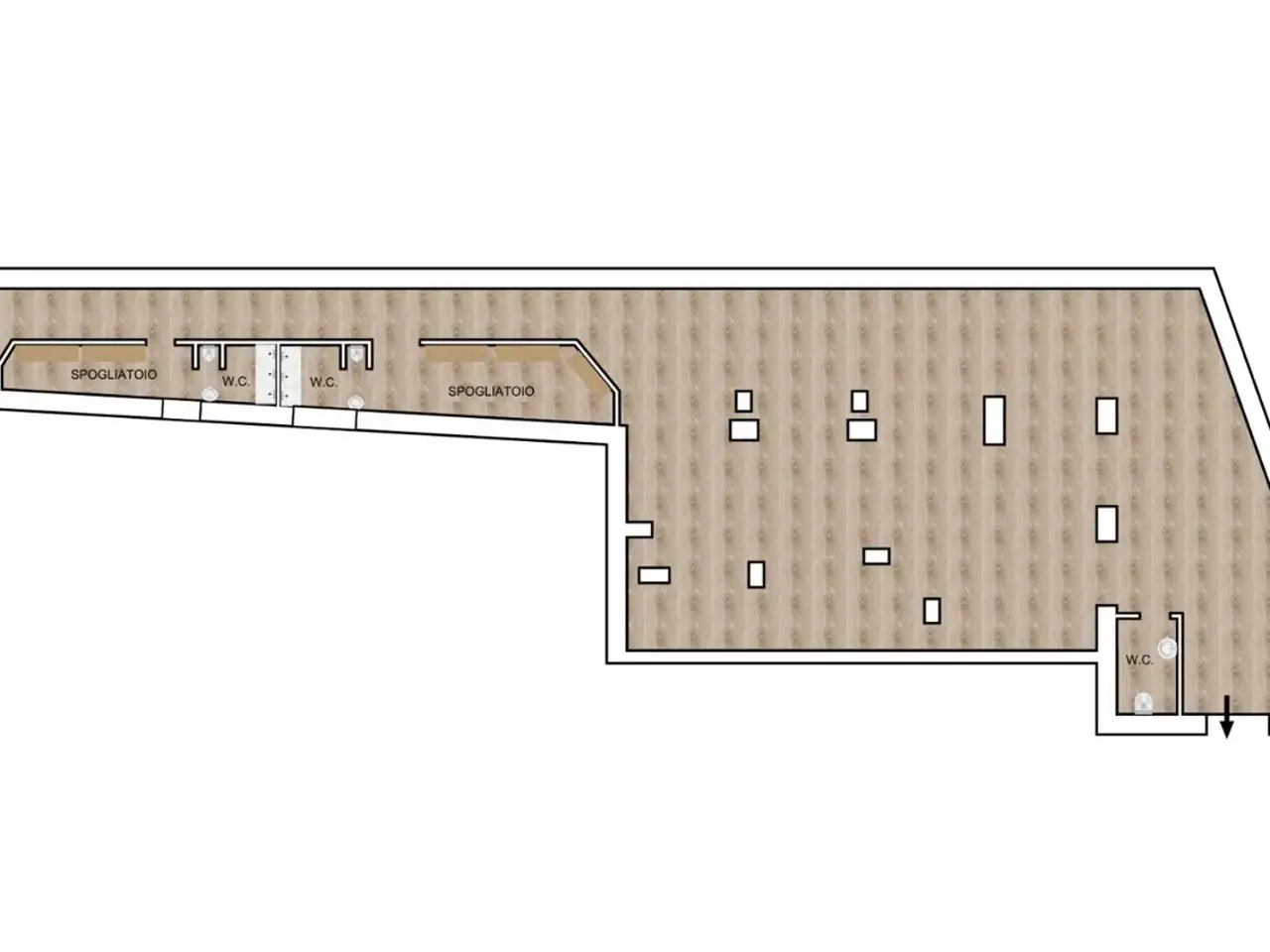 Negozio in Via Cagnazzi 31, Napoli, {3} - Planimetria 1