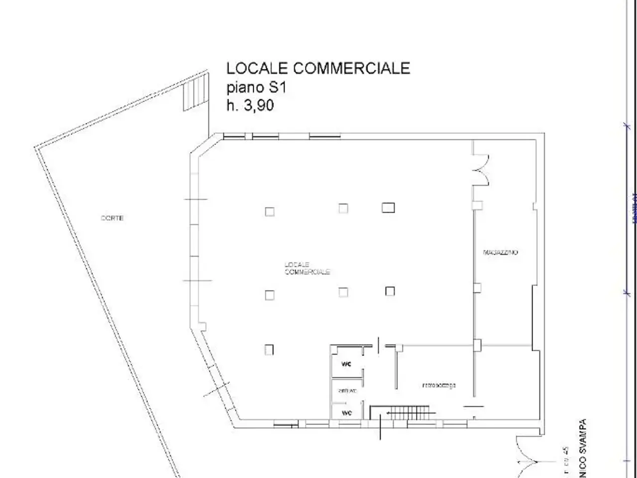 Negozio in Via Domenico Svampa 45, Roma, {3} - Planimetria 1