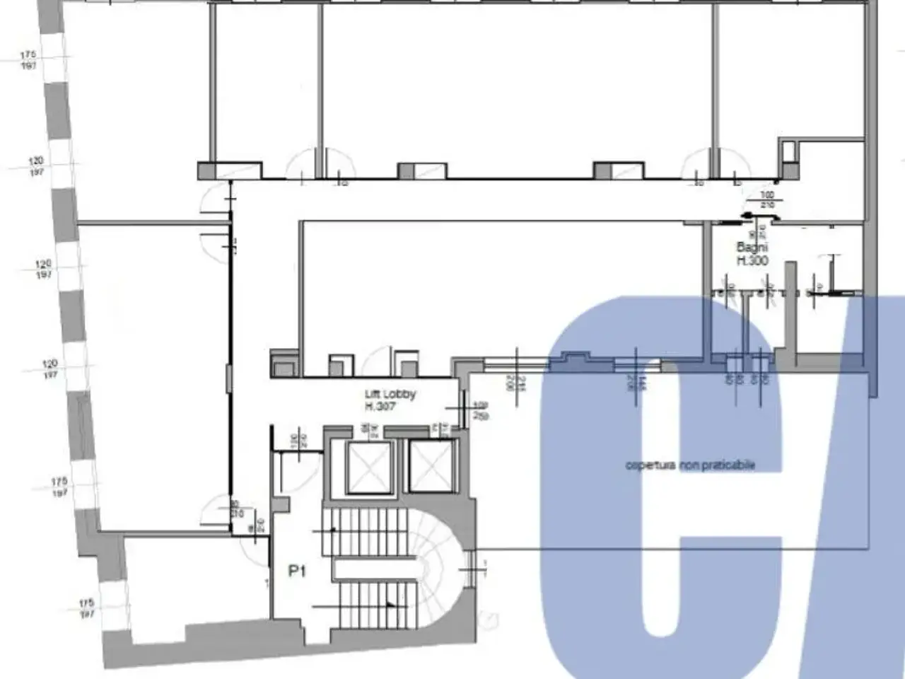 Ufficio in Piazza Cordusio, Milano, {3} - Planimetria 1