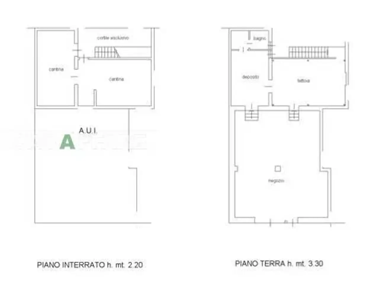 Negozio in V Ia Filippo Corridoni, Bergamo, {3} - Planimetria 1
