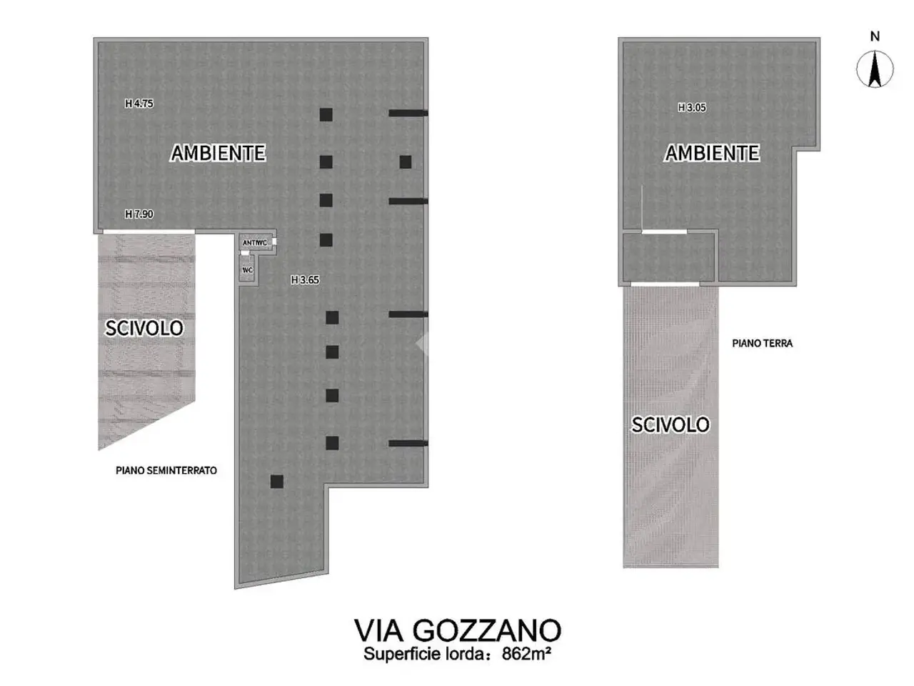 Magazzino in Via Gozzano 15, Catania, {3} - Planimetria 1