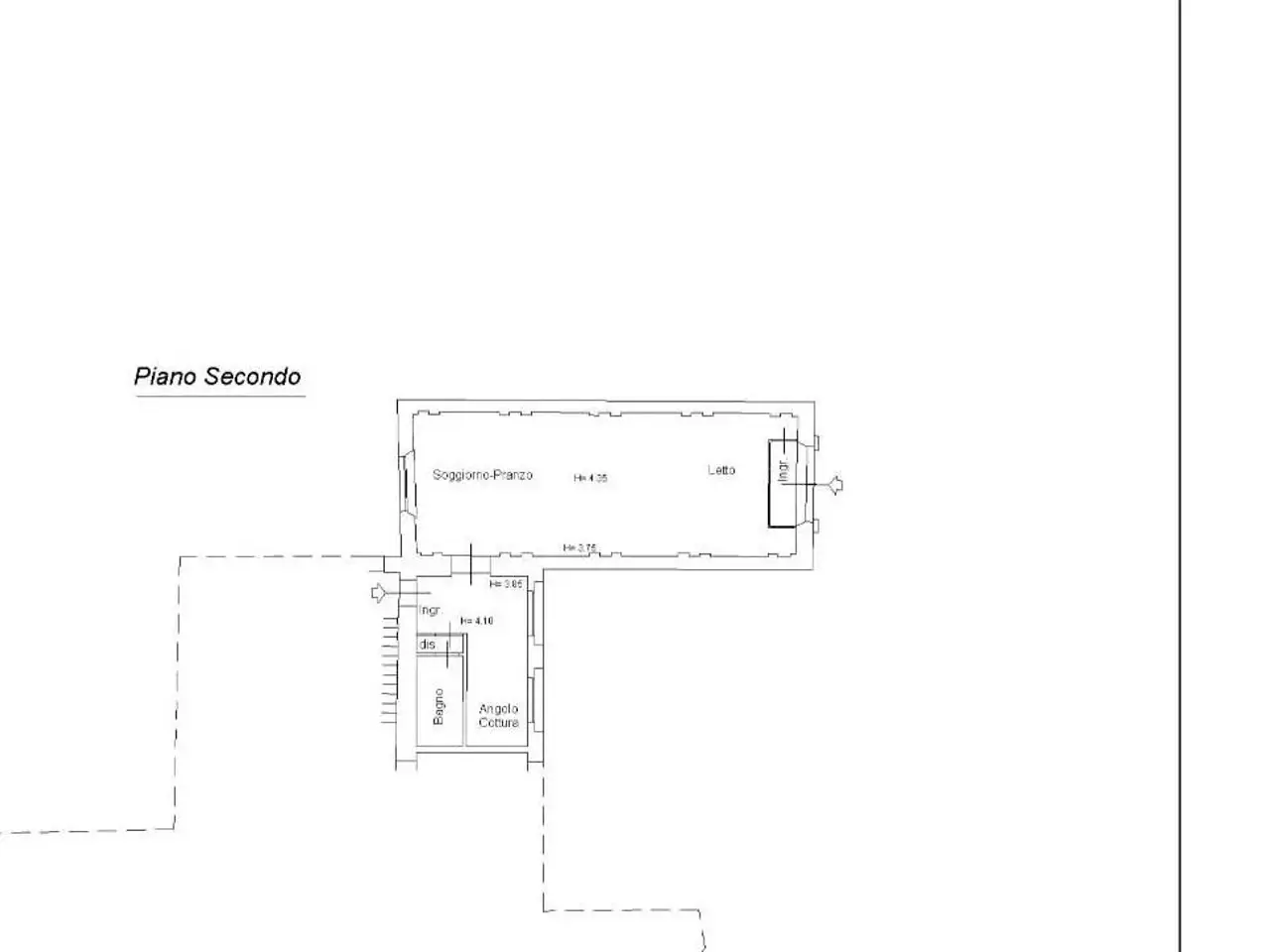 Loft in vendita, Via Torrioni, Ancona - Planimetria 1