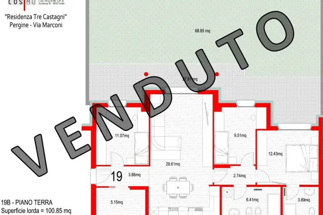 Appartamenti di nuova costruzione in Via Guglielmo Marconi, 175, Pergine Valsugana - Foto 1