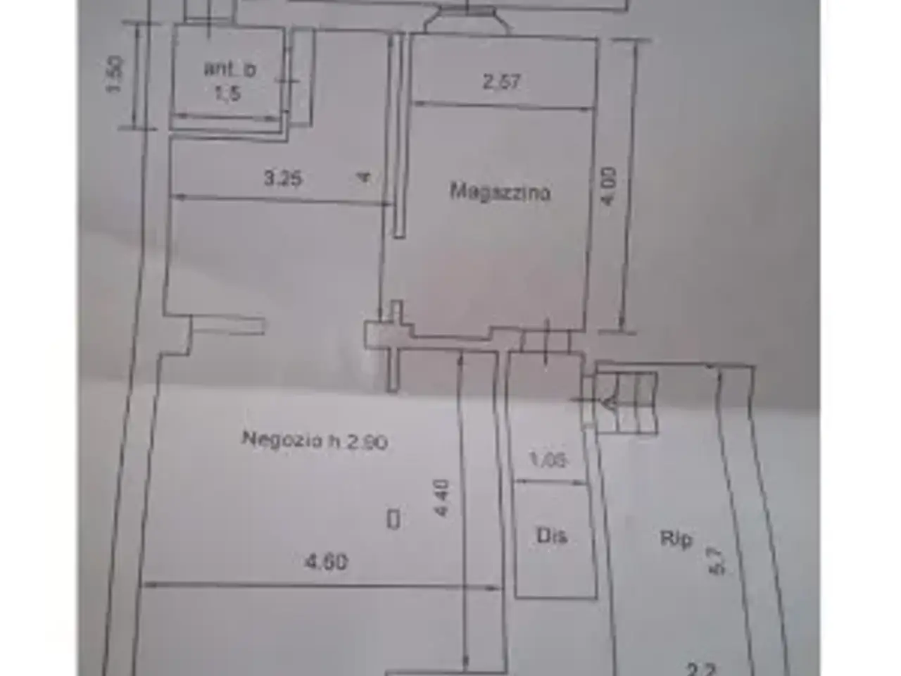 Negozio in Via Edmondo De Amicis, Lastra A Signa, {3} - Planimetria 1
