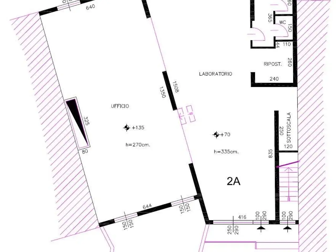 Palazzina commerciale in Via Piave 12, Vertemate Con Minoprio, {3} - Planimetria 1