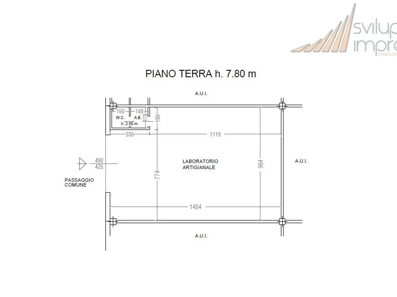 Capannone in Via Vittorini 6/3, Concorezzo, {3} - Planimetria 1
