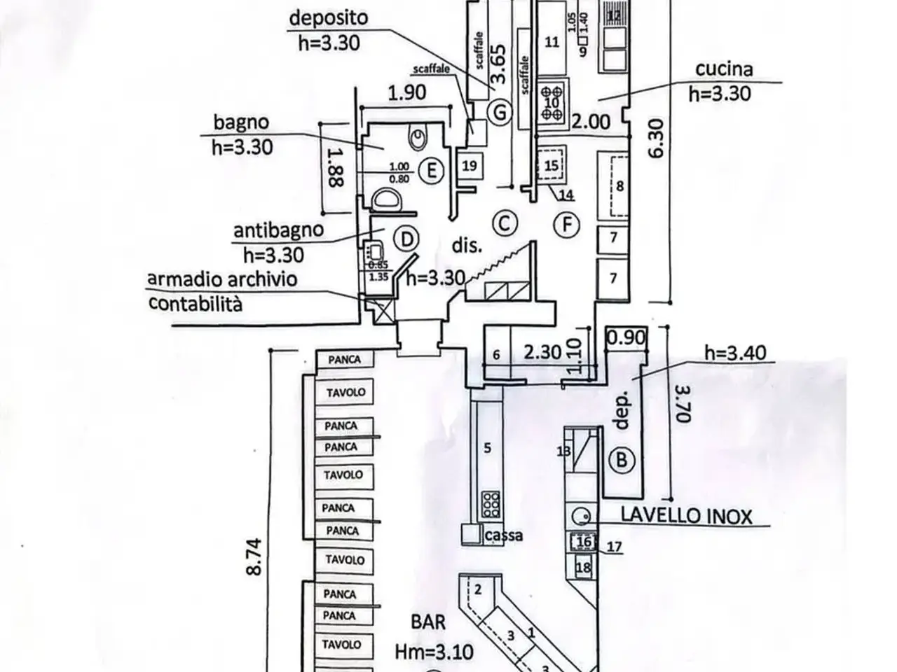 Negozio in , Firenze, {3} - Planimetria 1