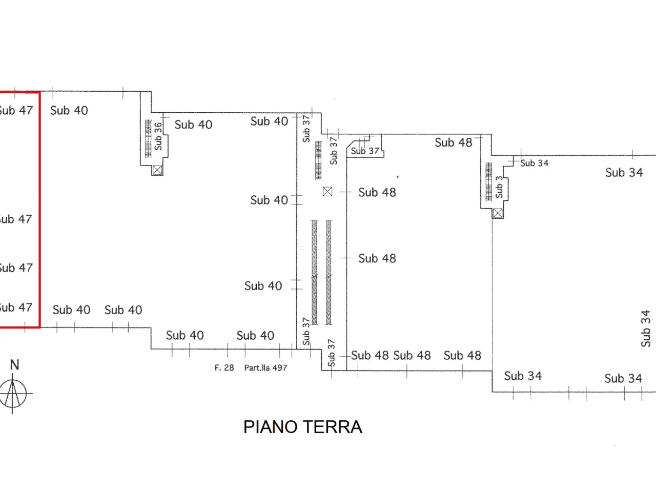 Palazzina commerciale in Via Einaudi, Civitanova Marche, {3} - Planimetria 1