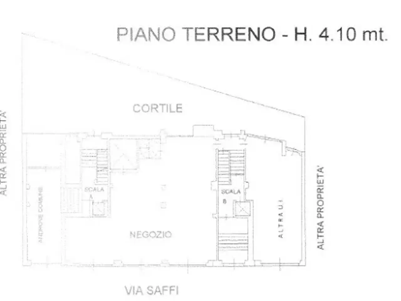 Negozio in Via Saffi 26, Torino, {3} - Planimetria 1