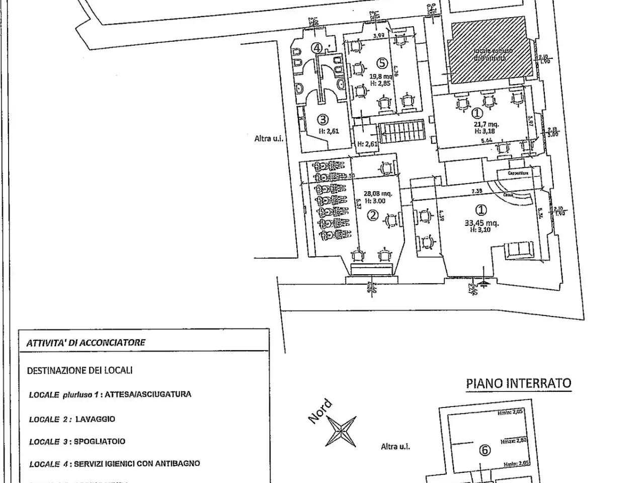 Negozio in Piazza Cesare Beccaria 2, Firenze, {3} - Planimetria 1