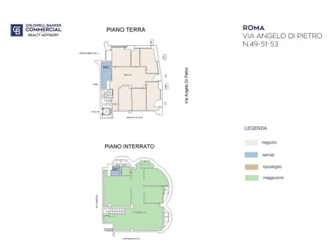Negozio in Via Innocenzo XI, Roma, {3} - Planimetria 1
